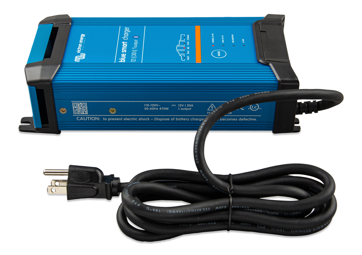 Victron Energy Blue Smart IP22 Battery Charger 12V 30A (1) 120VAC - Charge 1 Battery